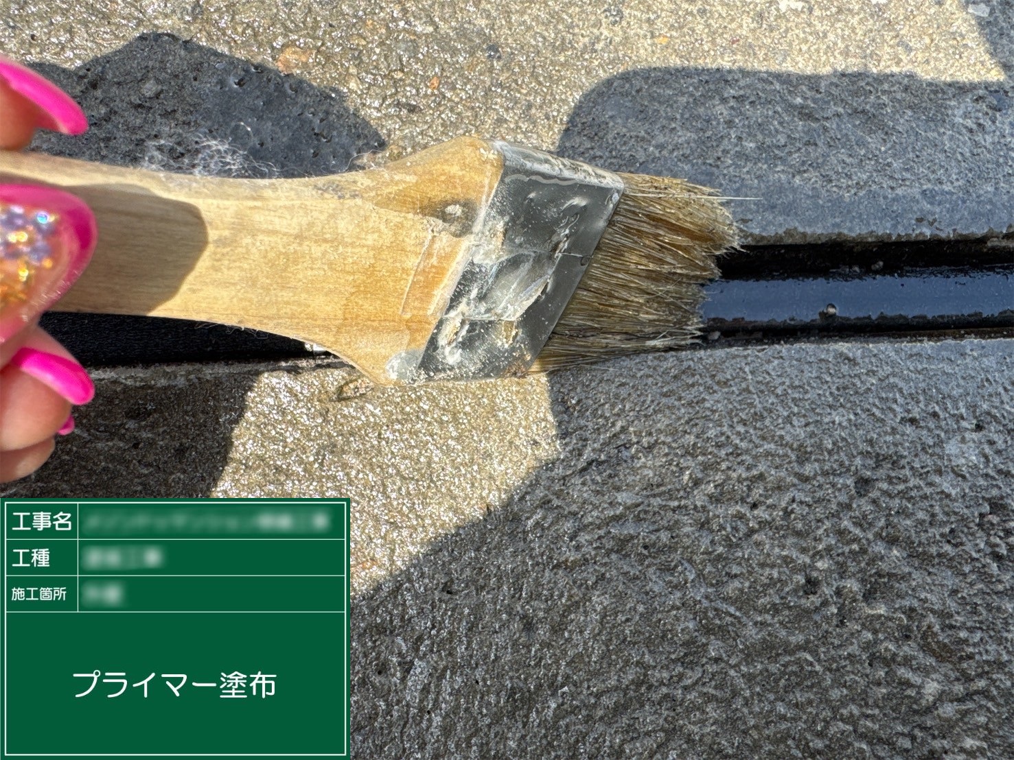 ⑥プライマー塗布